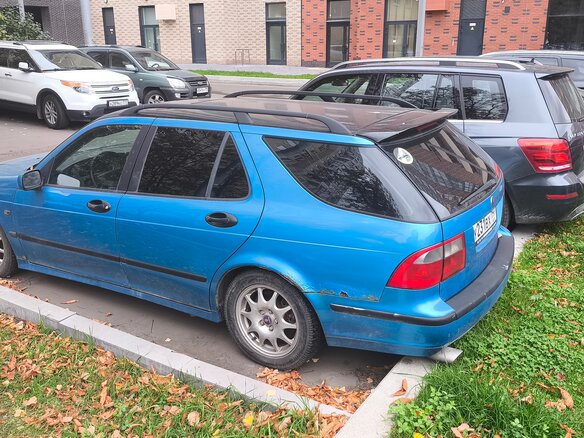 2002 Saab 9-5 I Рестайлинг, голубой, 427000 рублей - вид 2