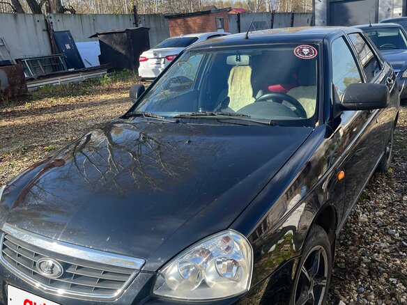 2013 Lada (ВАЗ) Priora I Рестайлинг, чёрный, 570000 рублей