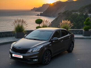2015 Kia Rio III Рестайлинг, коричневый, 915000 рублей, вид 1