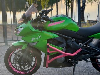 2009 Kawasaki ER-6F (Ninja 650R), зелёный, 310000 рублей, вид 2
