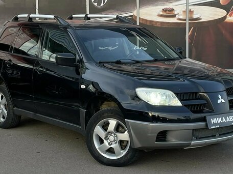 2007 Mitsubishi Outlander I, чёрный, 630000 рублей, вид 4