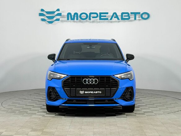 2019 Audi Q3 35 TFSI II (F3), голубой - вид 1