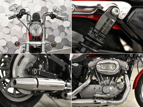 2009 Harley-Davidson Sportster 883, красный, 655000 рублей - вид 9
