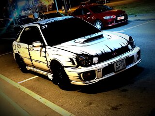 2001 Subaru Impreza WRX II, белый, 700000 рублей, вид 1