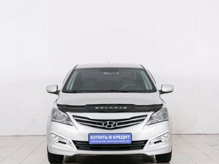 2014 Hyundai Solaris I Рестайлинг, серебристый, 1049000 рублей, вид 2