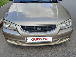 2004 Hyundai Accent ТагАЗ II, бежевый, 370000 рублей, вид 1