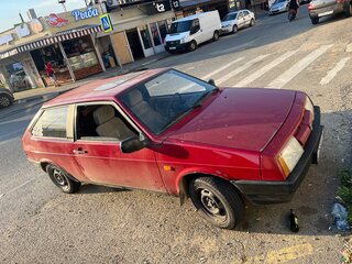 1990 Lada (ВАЗ) 2108, красный, 149000 рублей, вид 2