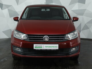 2019 Volkswagen Polo V Рестайлинг, красный, 1319000 рублей, вид 2