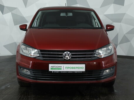 2019 Volkswagen Polo V Рестайлинг, красный, 1319000 рублей, вид 2