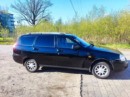 2014 Lada (ВАЗ) Priora I Рестайлинг, чёрный, 350000 рублей, вид 4
