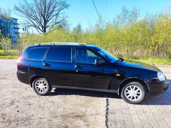 2014 Lada (ВАЗ) Priora I Рестайлинг, чёрный, 350000 рублей - вид 3
