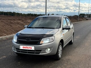 2013 Lada (ВАЗ) Granta I, серебристый, 199000 рублей, вид 3