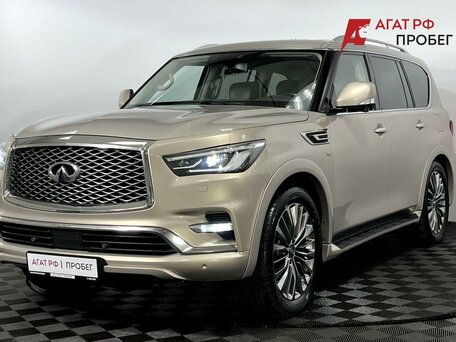 2019 Infiniti QX80 I Рестайлинг 2, бежевый, 3450000 рублей, вид 2