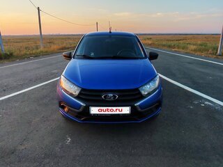 2019 Lada (ВАЗ) Granta I Рестайлинг, синий, 565000 рублей, вид 2