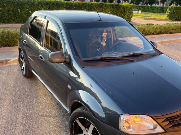 2009 Renault Logan I, серый, 340000 рублей - вид 4