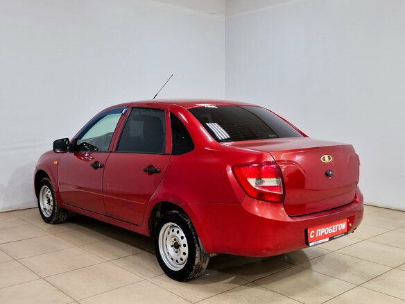 2013 Lada (ВАЗ) Granta I, красный, 248000 рублей - вид 5