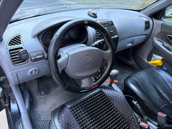 2008 Hyundai Accent ТагАЗ II, чёрный, 340000 рублей - вид 5