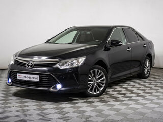 2016 Toyota Camry VII (XV50) Рестайлинг, чёрный, 1997000 рублей, вид 1
