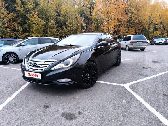 2012 Hyundai Sonata VI (YF), чёрный, 1210000 рублей