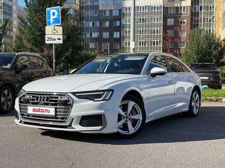 2020 Audi A6 45 TFSI V (C8), белый, 3390000 рублей, вид 1