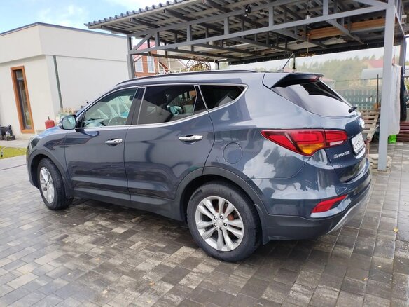 2016 Hyundai Santa Fe III Рестайлинг, синий, 2100000 рублей - вид 3