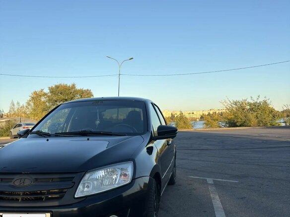 2013 Lada (ВАЗ) Granta I, чёрный - вид 2
