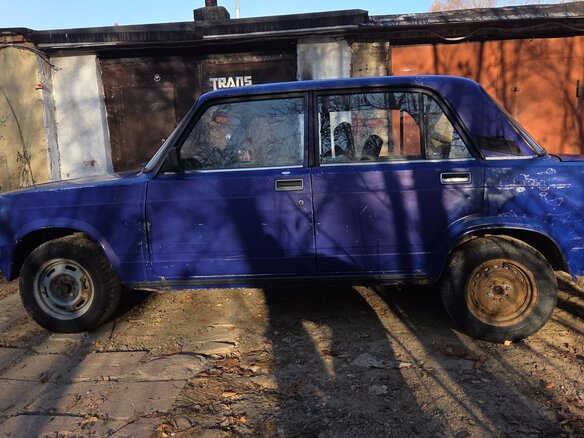2001 Lada (ВАЗ) 2107, голубой, 80000 рублей - вид 2