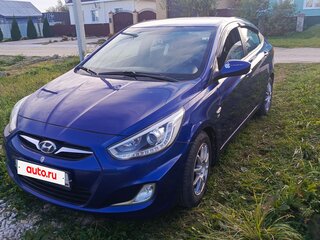 2013 Hyundai Solaris I, синий, 1100000 рублей, вид 1