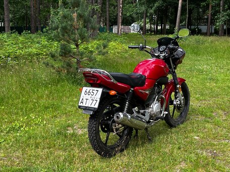 2009 Yamaha YBR125, красный, 142000 рублей, вид 4
