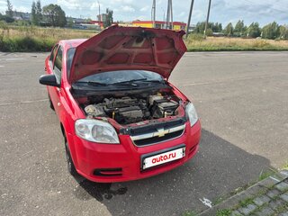 2009 Chevrolet Aveo I Рестайлинг, красный, 230000 рублей, вид 2