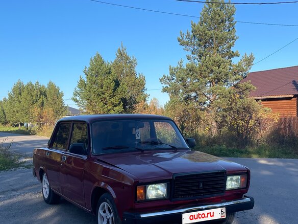 2002 Lada (ВАЗ) 2107, красный, 65000 рублей - вид 2