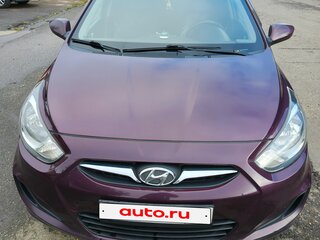 2011 Hyundai Solaris I, фиолетовый, 650000 рублей, вид 3