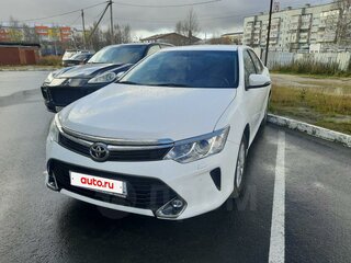 2018 Toyota Camry VII (XV50) Рестайлинг 2, белый, 1550000 рублей, вид 1