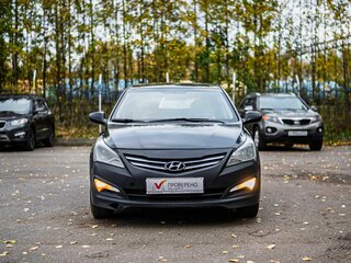 2014 Hyundai Solaris I Рестайлинг, чёрный, 970000 рублей, вид 3