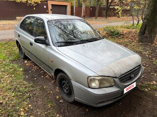 2000 Hyundai Accent II, серебристый, 130000 рублей, вид 3