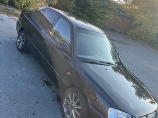 2008 Hyundai Accent ТагАЗ II, чёрный, 455000 рублей, вид 4