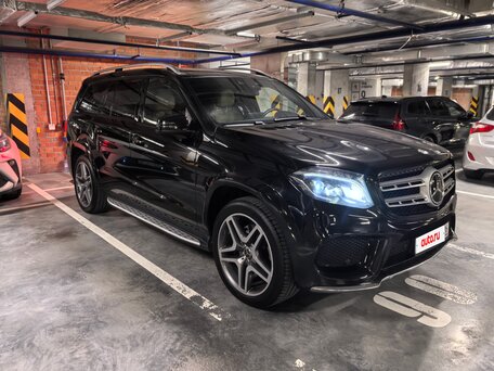 2016 Mercedes-Benz GLS 500 I (X166), чёрный, 3567000 рублей, вид 2