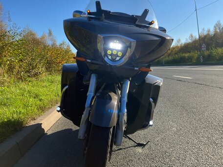 2013 Victory Cross Country, коричневый, 1220000 рублей, вид 2
