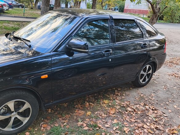 2008 Lada (ВАЗ) Priora I, чёрный, 250000 рублей - вид 3