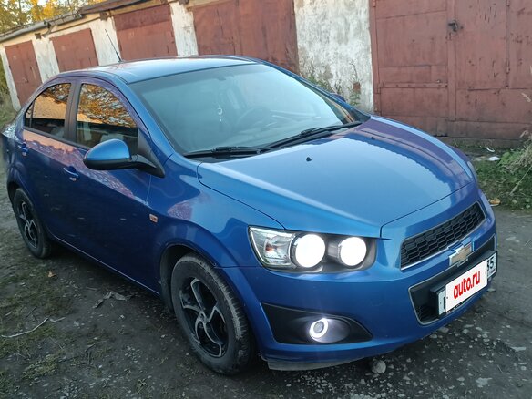 2012 Chevrolet Aveo II, синий, 649000 рублей - вид 4