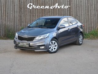 2015 Kia Rio III Рестайлинг, серый, 970000 рублей, вид 1