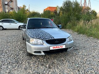2003 Hyundai Accent ТагАЗ II, серебристый, 200000 рублей, вид 1