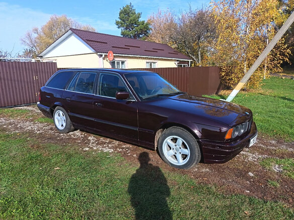 1994 BMW 5 серии 525d III (E34), коричневый, 220000 рублей - вид 2