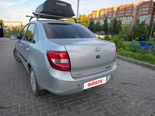 2014 Lada (ВАЗ) Granta I, серебристый, 425000 рублей, вид 4