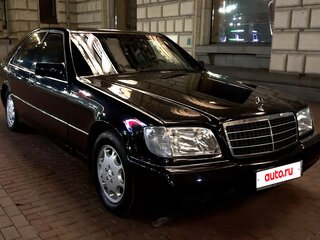 1992 Mercedes-Benz S-Класс 300 5-speed III (W140), чёрный, 450000 рублей, вид 2