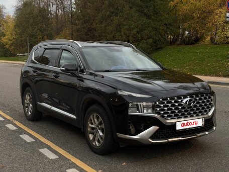 2021 Hyundai Santa Fe IV Рестайлинг, чёрный, 3390000 рублей, вид 1