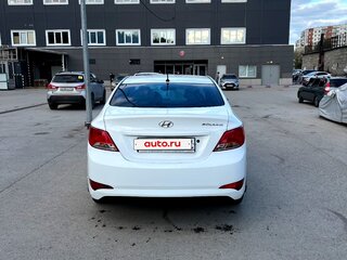 2016 Hyundai Solaris I Рестайлинг, белый, 525000 рублей, вид 4