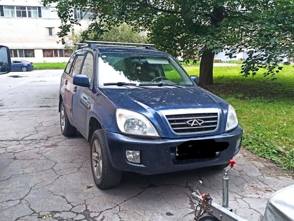 2012 Chery Tiggo (T11) I, синий, 275000 рублей