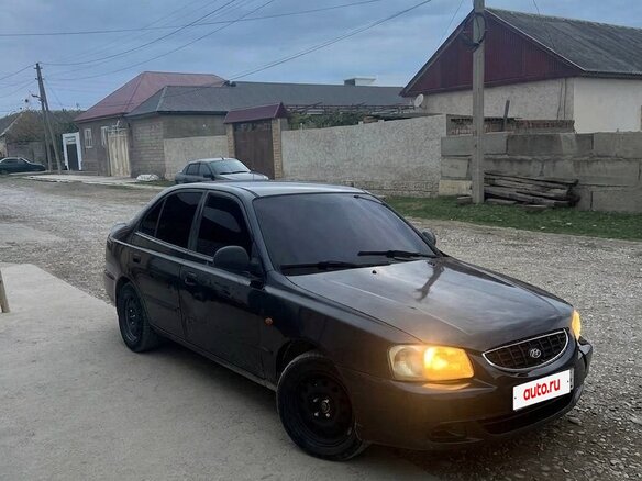 2008 Hyundai Accent ТагАЗ II, чёрный, 265000 рублей - вид 6