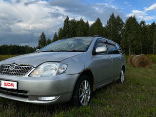 2001 Toyota Corolla Fielder IX (E120, E130), серебристый, 450000 рублей, вид 2